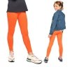 Girls long leggings for children Zoe orange